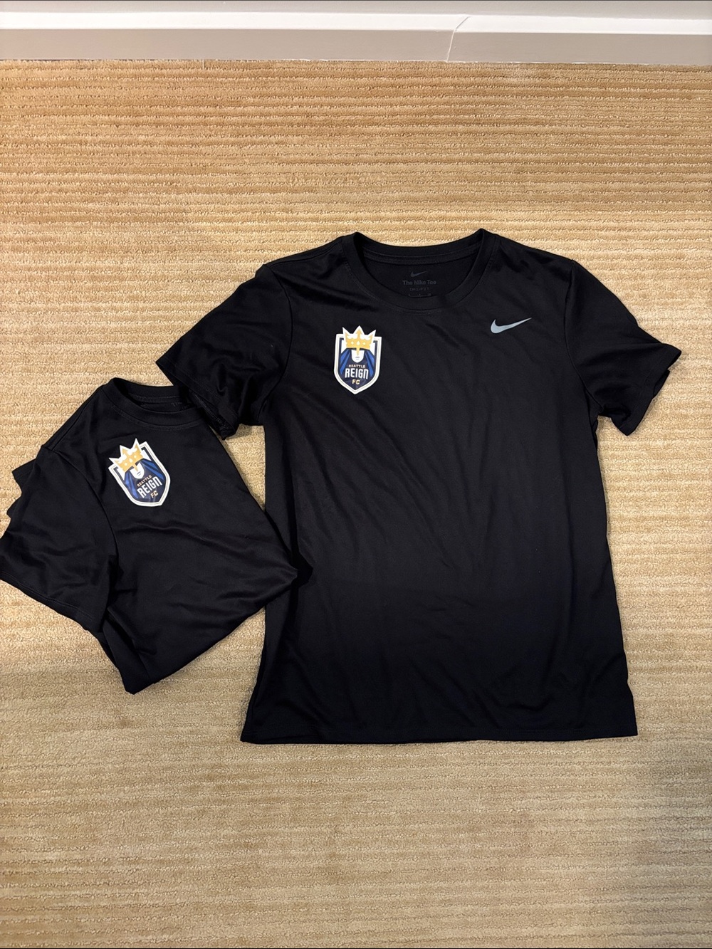 Seattle Reign FC Nike Black Dri-fit Short Sleeve Shirt, 2-pack, Women’s Small